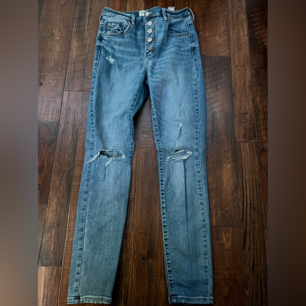 Distressed jeans